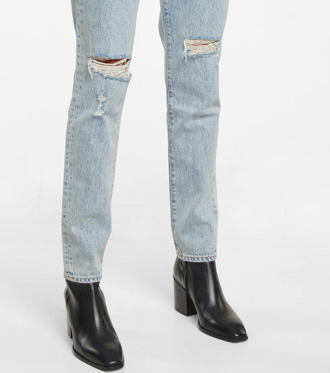 Beatnik high-rise distressed jeans | Slvrlake