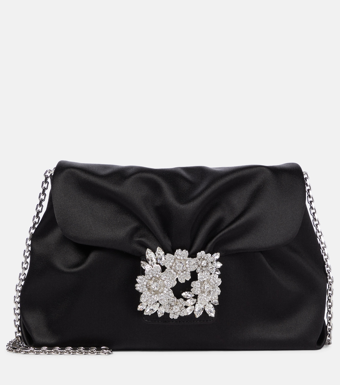 Sac porté épaule RV Bouquet en satin | Roger Vivier
