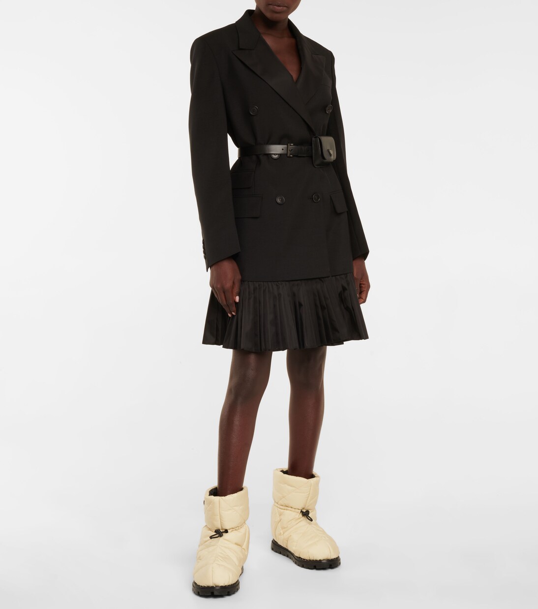 Stivaletti doposcì in nylon trapuntato | Prada
