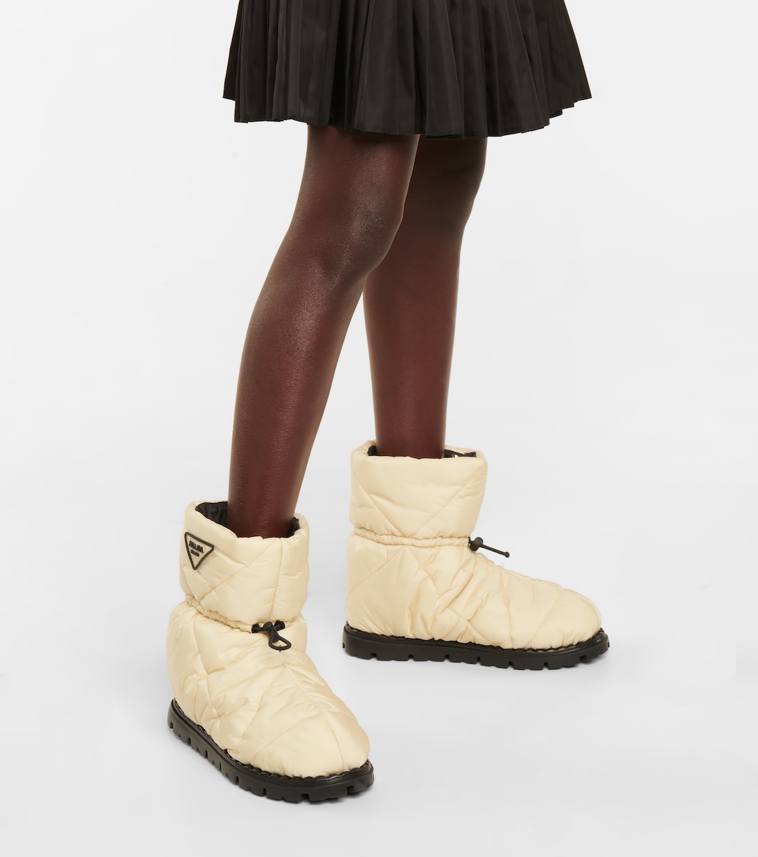 Stivaletti doposcì in nylon trapuntato | Prada