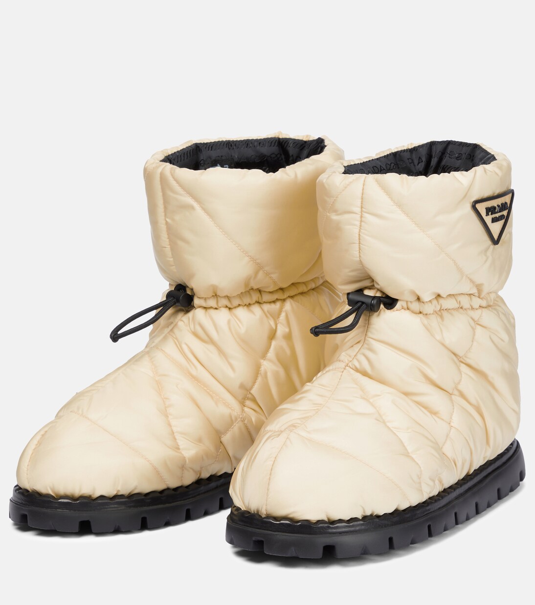 Stivaletti doposcì in nylon trapuntato | Prada