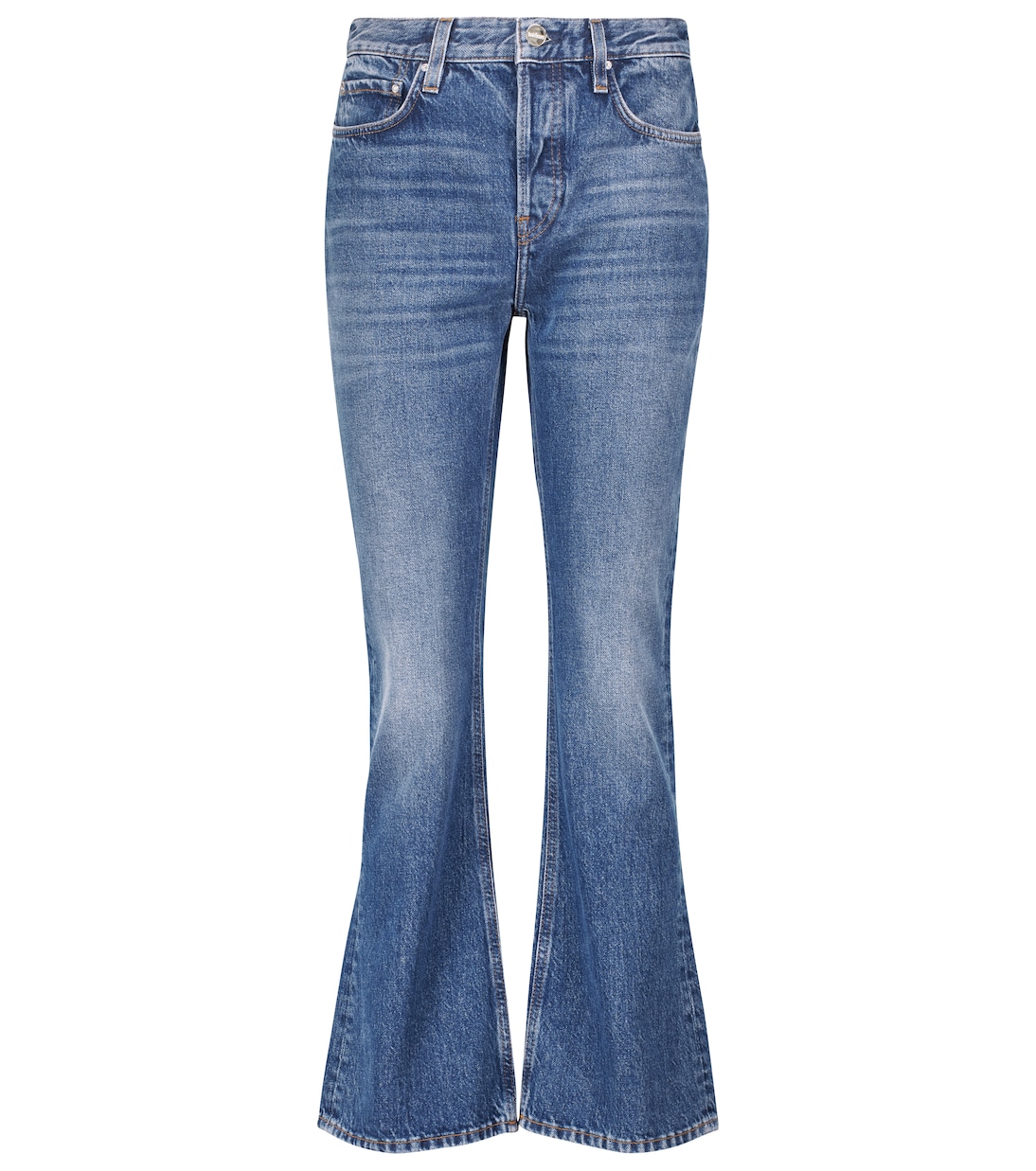 Jeans flared cropped a vita media | Toteme
