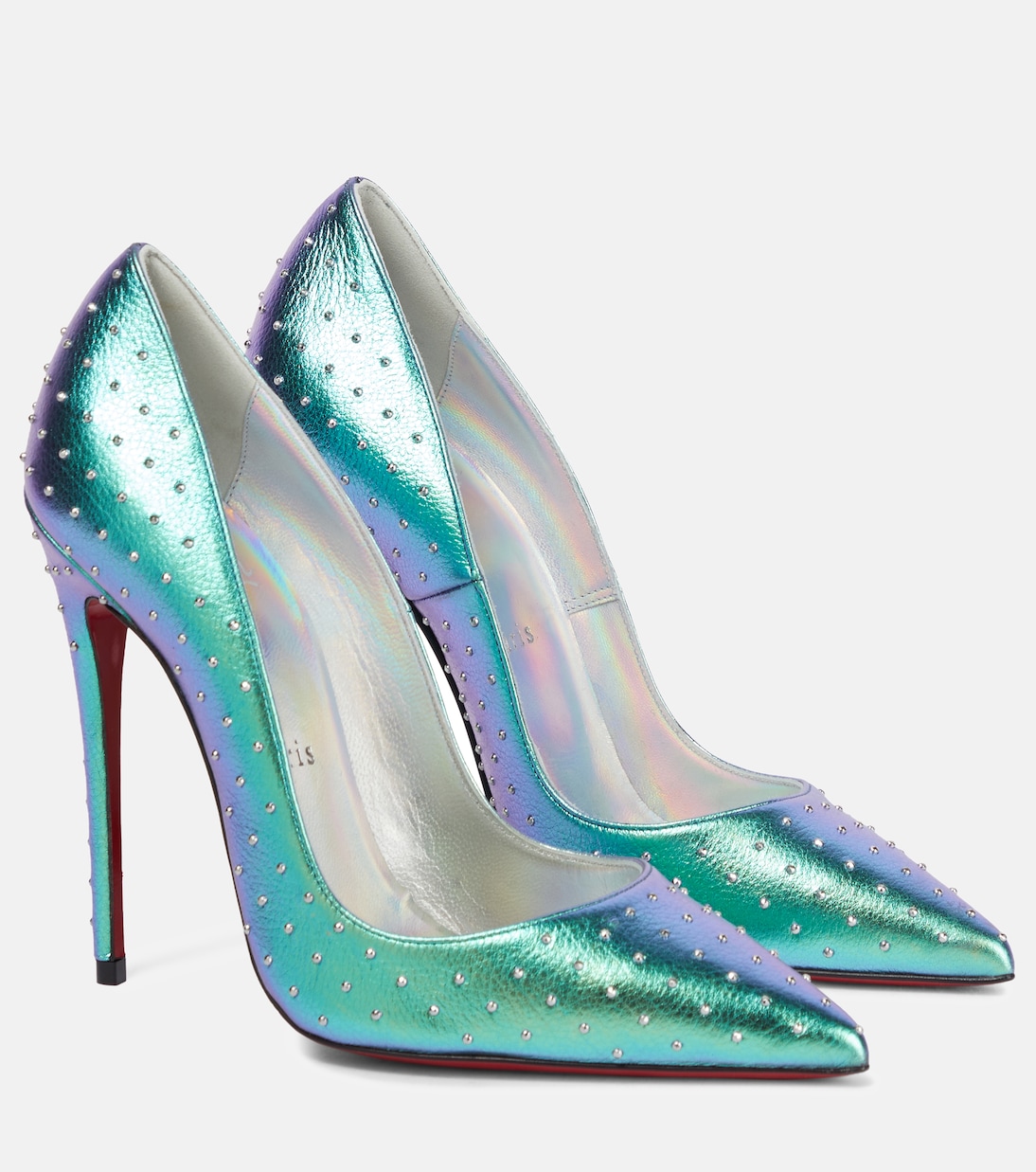 So Kate 120 embellished leather pumps in multicoloured Christian Louboutin Mytheresa