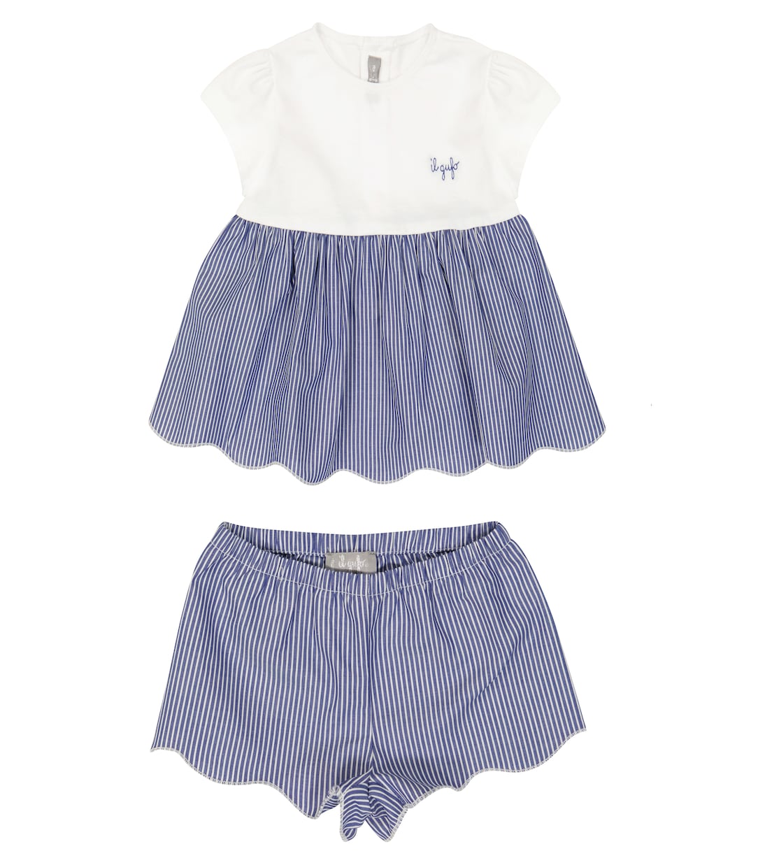 Baby - Abito e culottes in cotone | Il Gufo