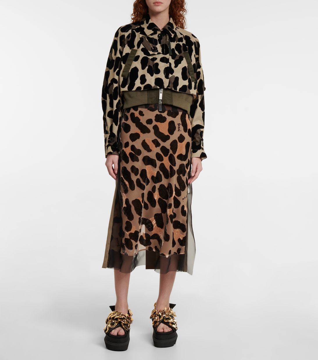 Chaqueta con estampado animal | Sacai