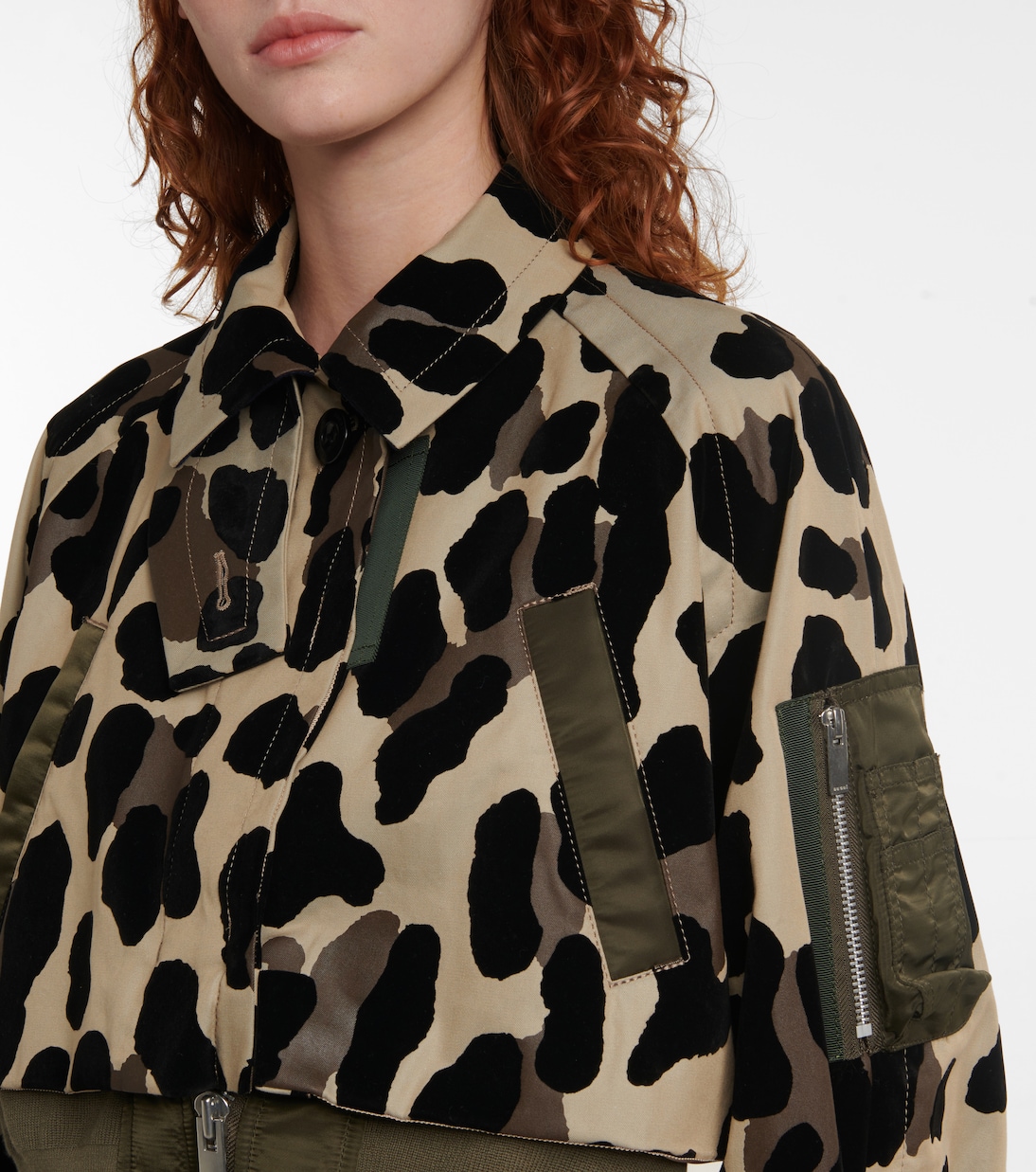 Chaqueta con estampado animal | Sacai