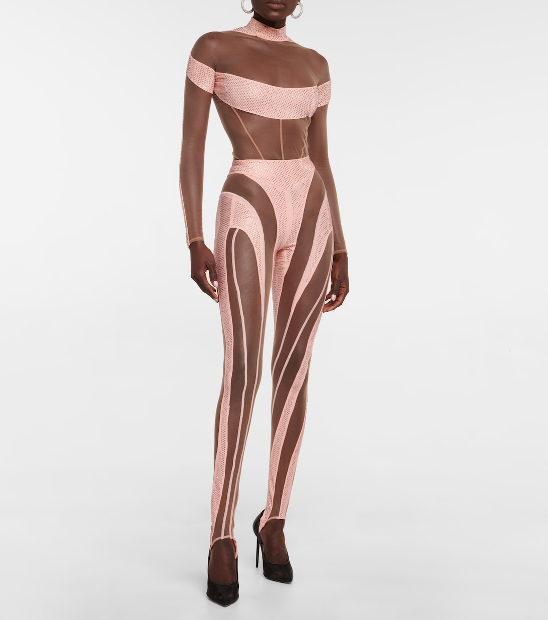 Leggings de paneles con fuseau | Mugler