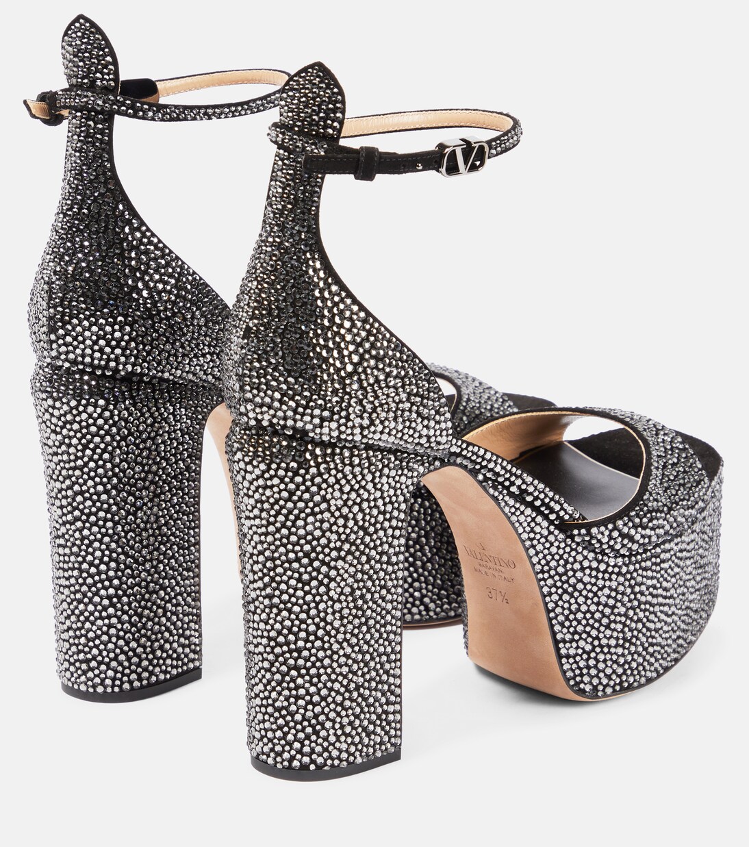Tan-Go embellished platform sandals | Valentino Garavani