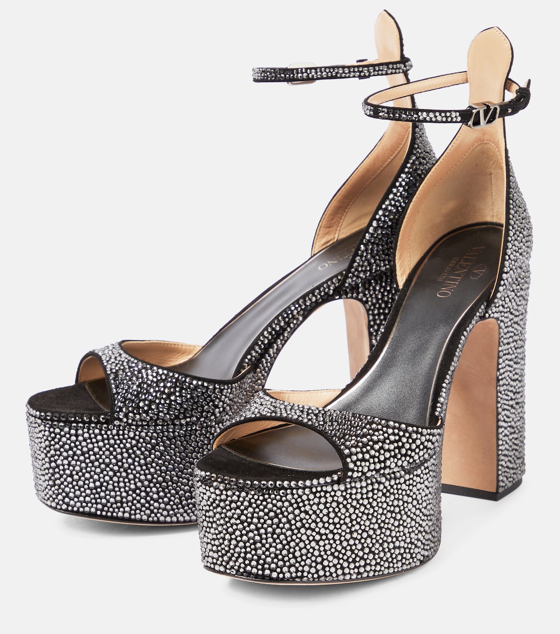 Tan-Go embellished platform sandals | Valentino Garavani