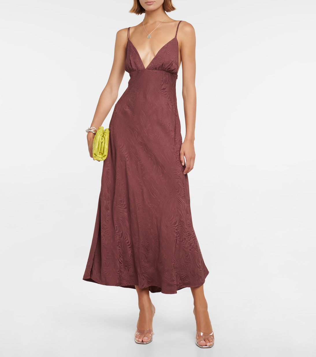 Abito lungo Palermo in jacquard | Rixo