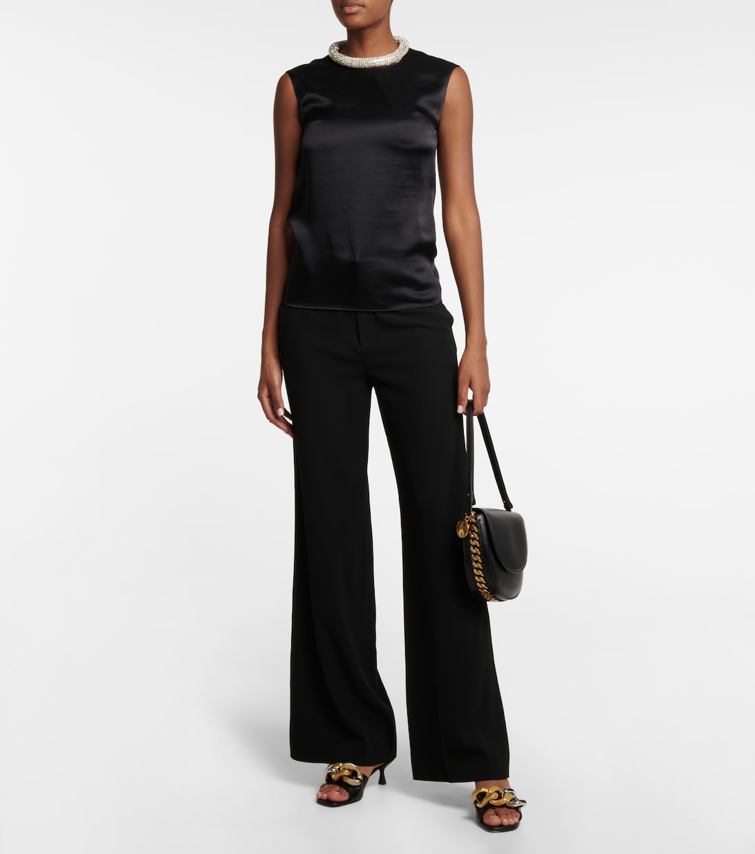 Verziertes Top aus Satin | Stella McCartney