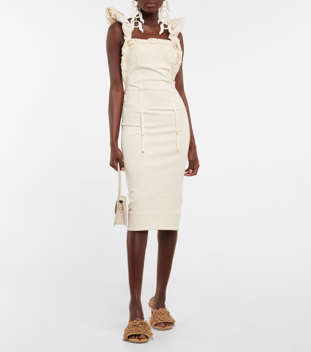 Pantoletten Les Mules Aqua aus Leder | Jacquemus