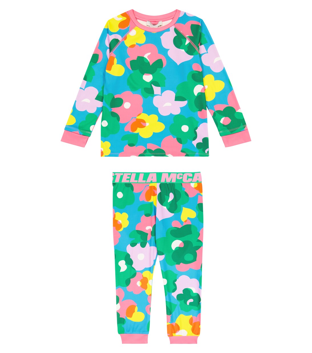 Felpa e pantaloni in cotone con stampa | Stella McCartney Kids