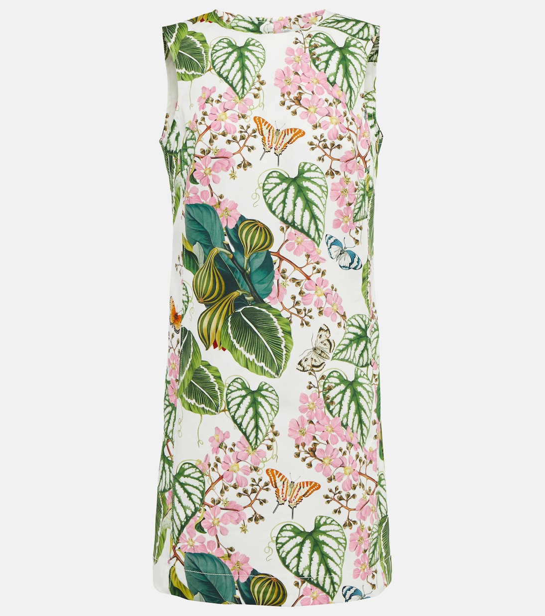 Floral cotton-blend minidress | Oscar de la Renta