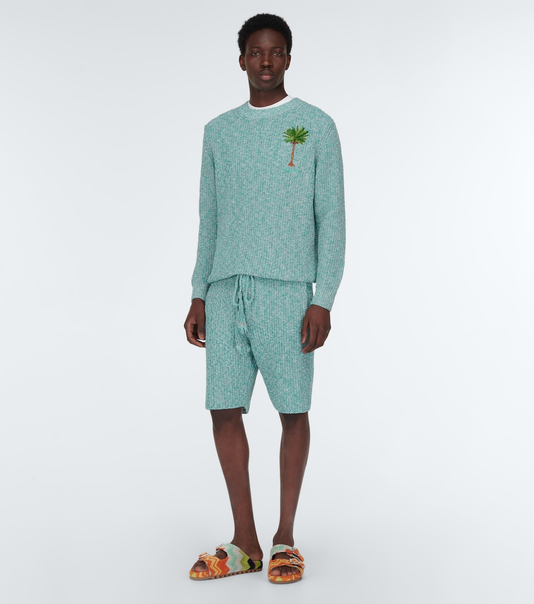 Palm Tree cotton-blend sweater | Alanui