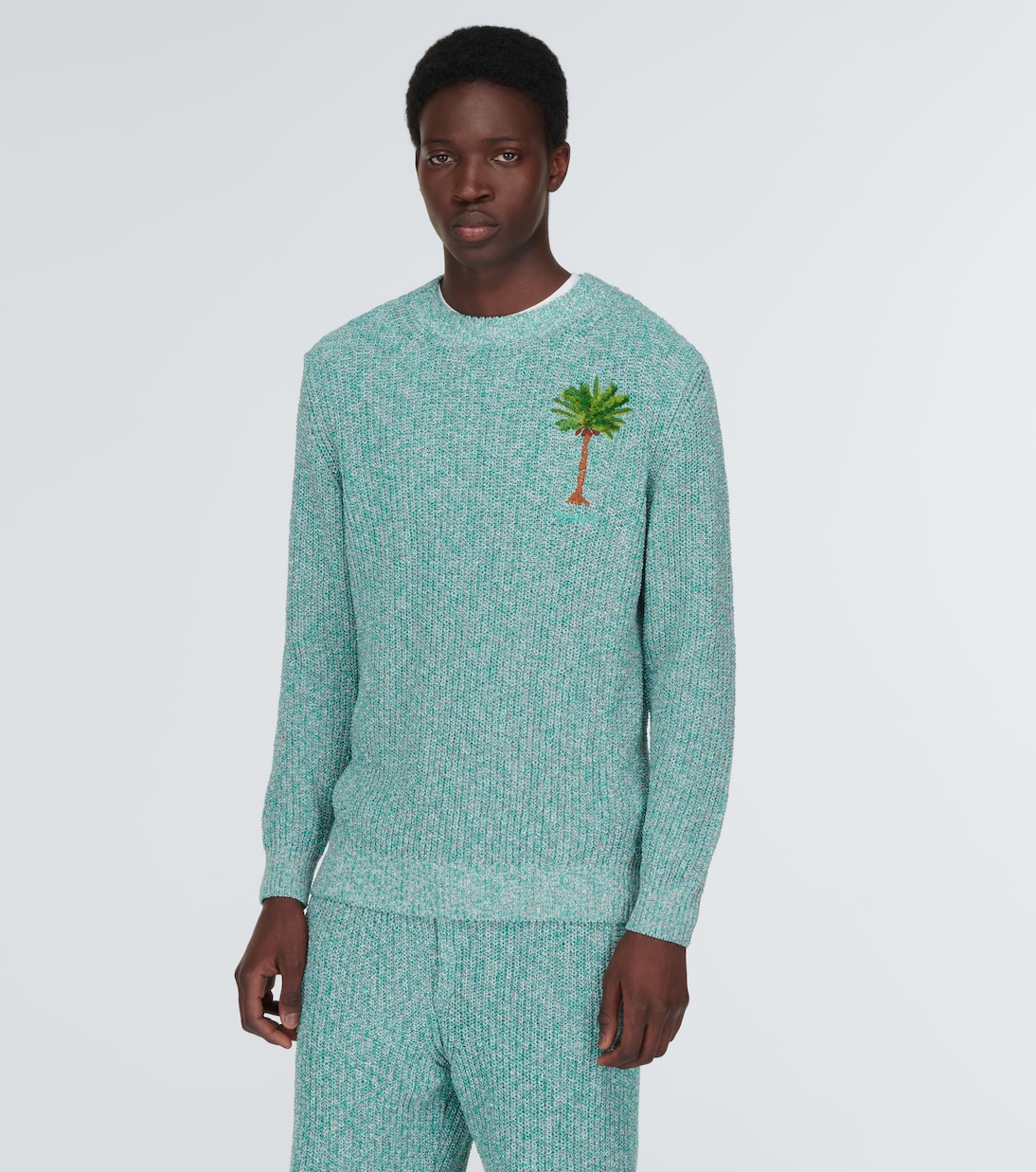 Palm Tree cotton-blend sweater | Alanui