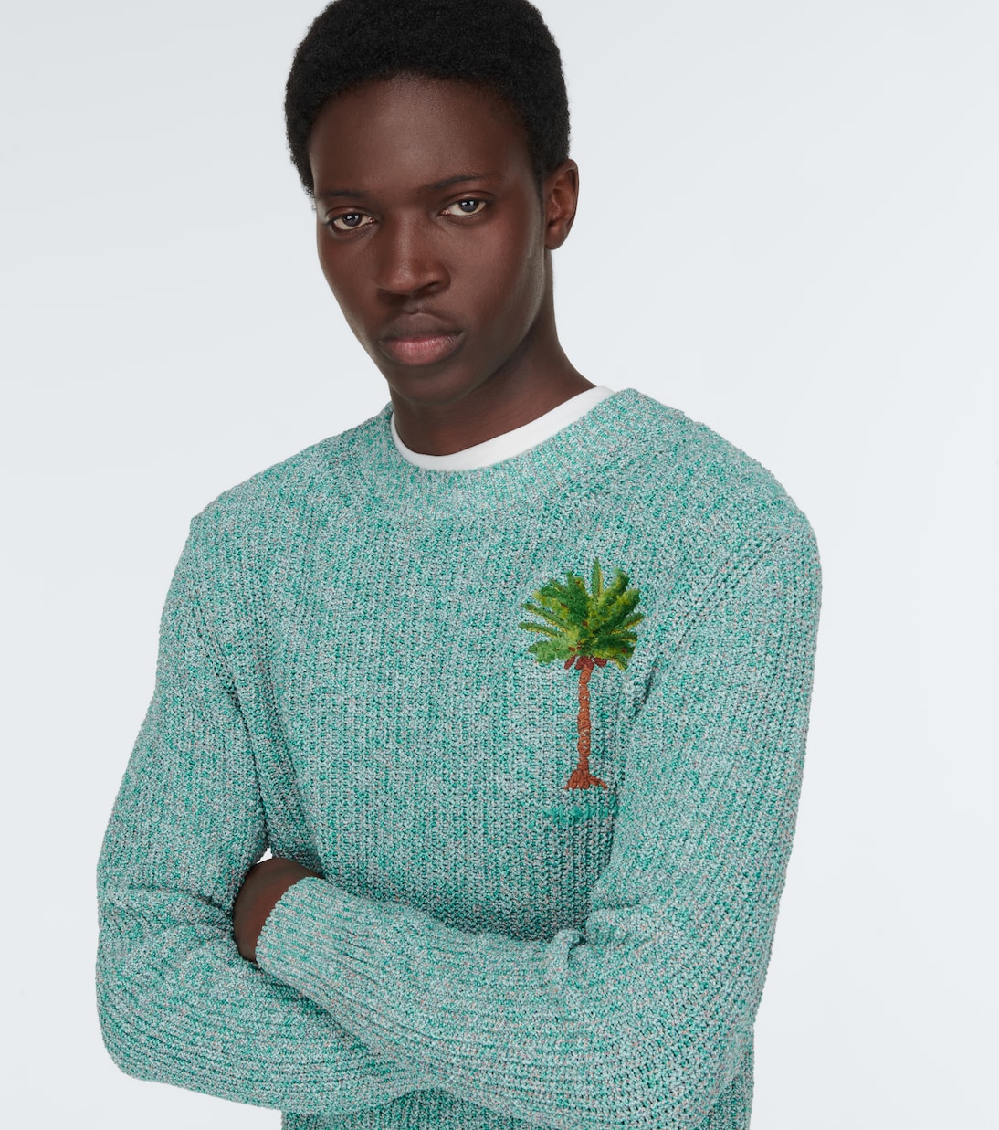 Palm Tree cotton-blend sweater | Alanui