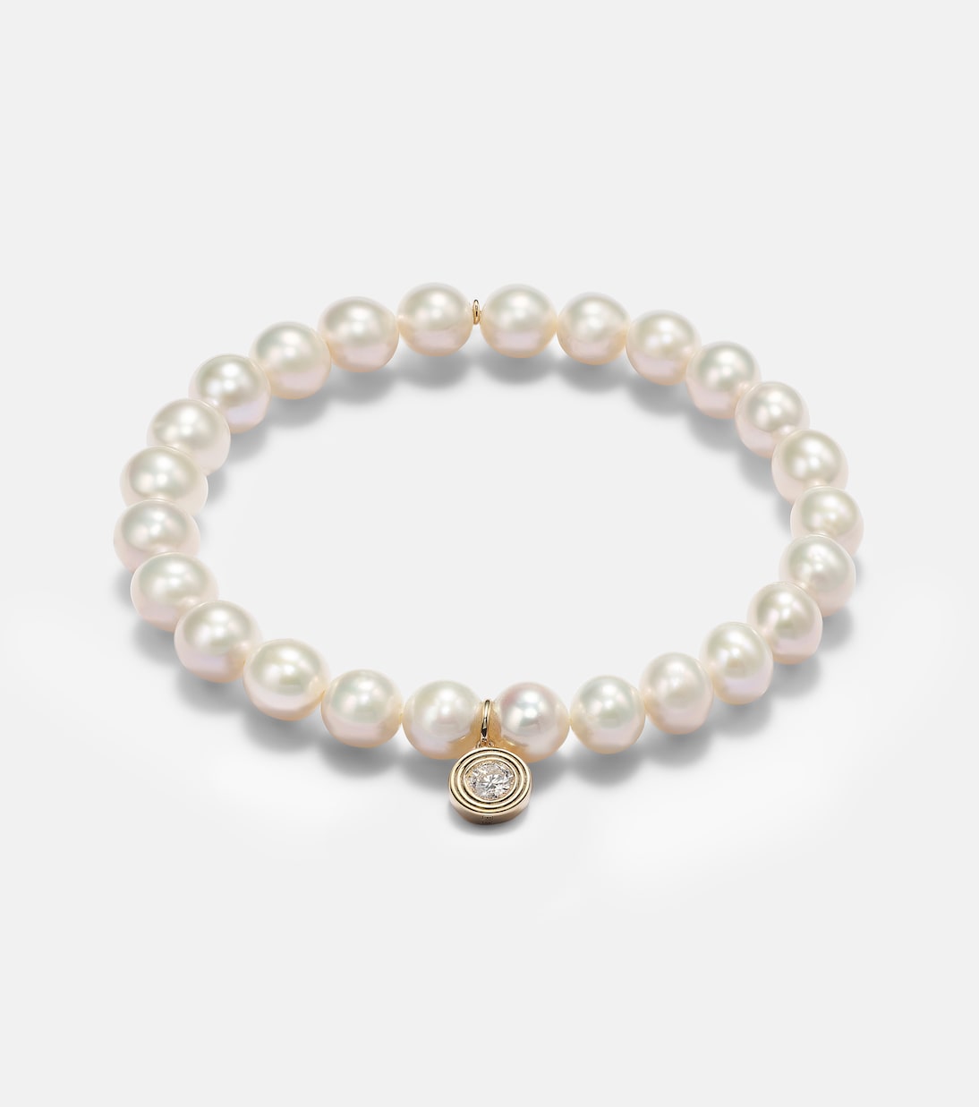 Bracciale in oro 14kt con perla e diamanti - Eleganza giovane di Sydney Evan