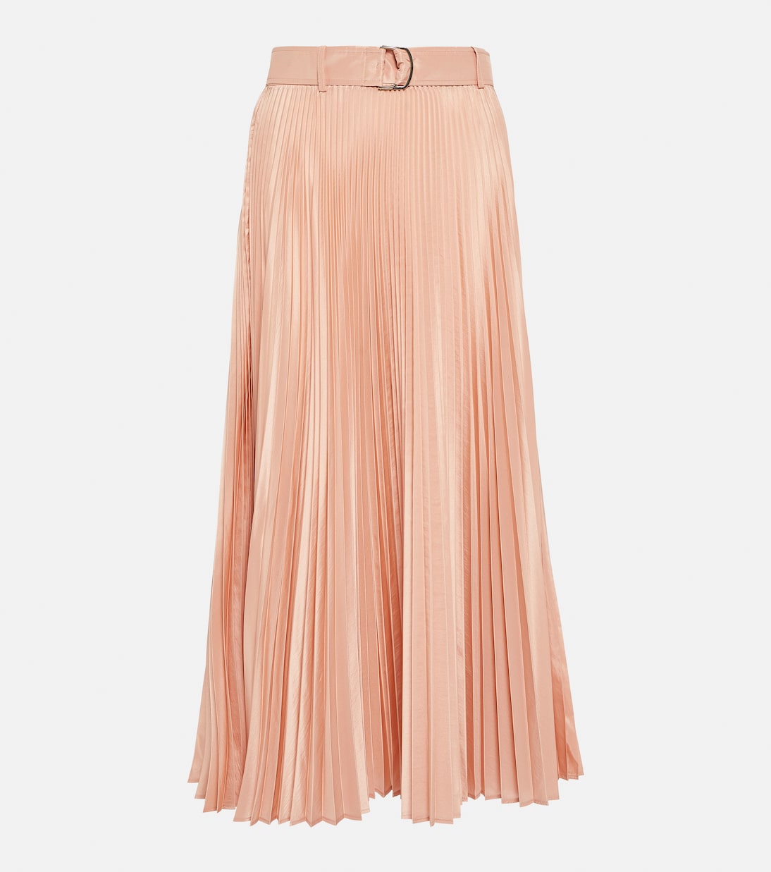 Pleated silk-blend midi skirt | Max Mara