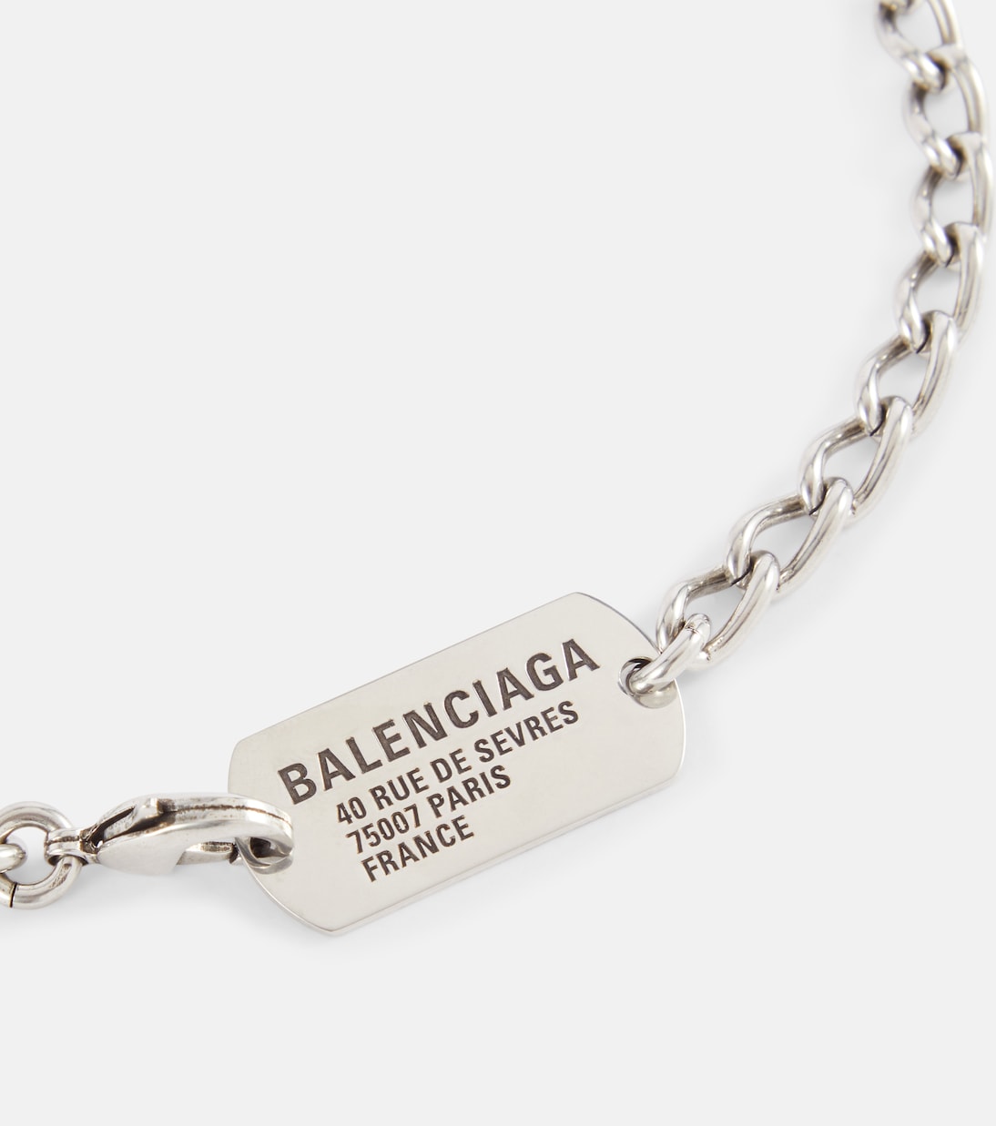 Collana con logo distintivo BALENCIAGA, stile giovanile e moderno