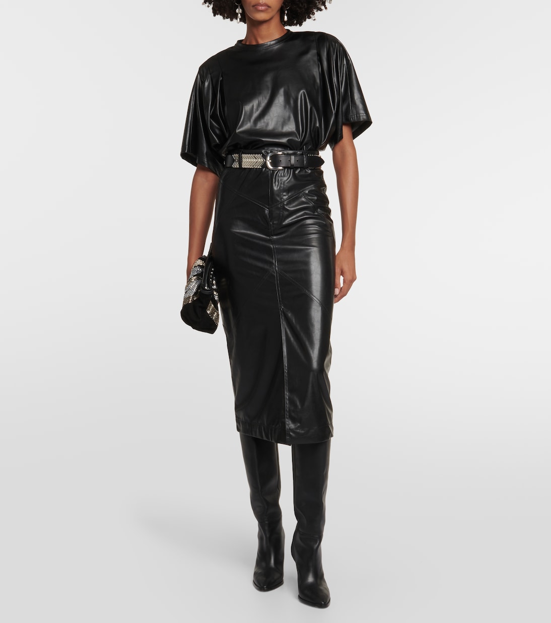 Midirock Breanne aus Lederimitat | Marant Etoile