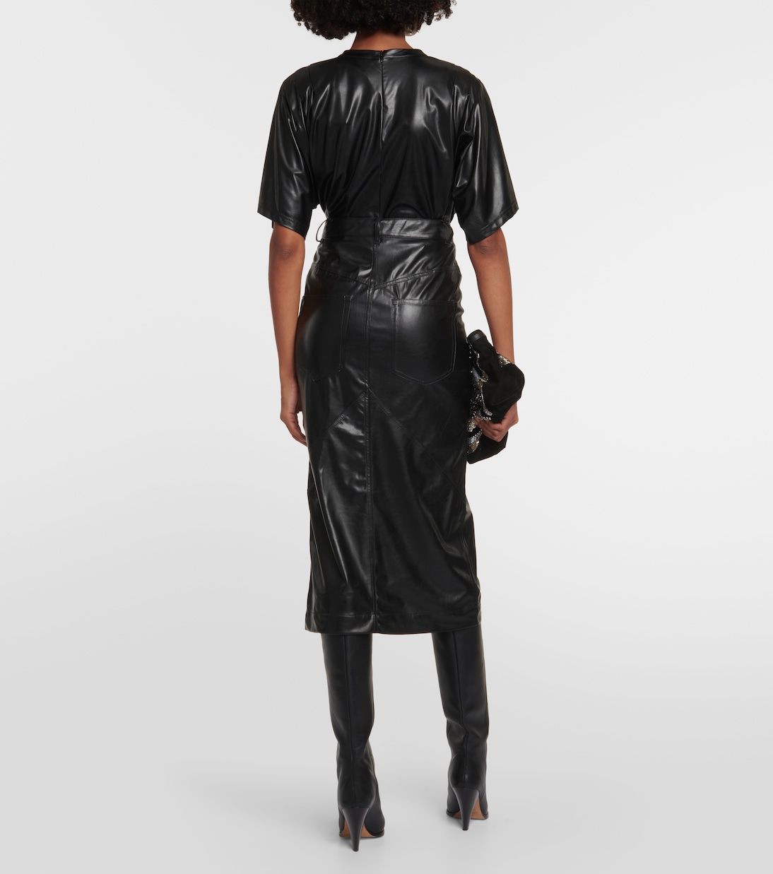 Midirock Breanne aus Lederimitat | Marant Etoile