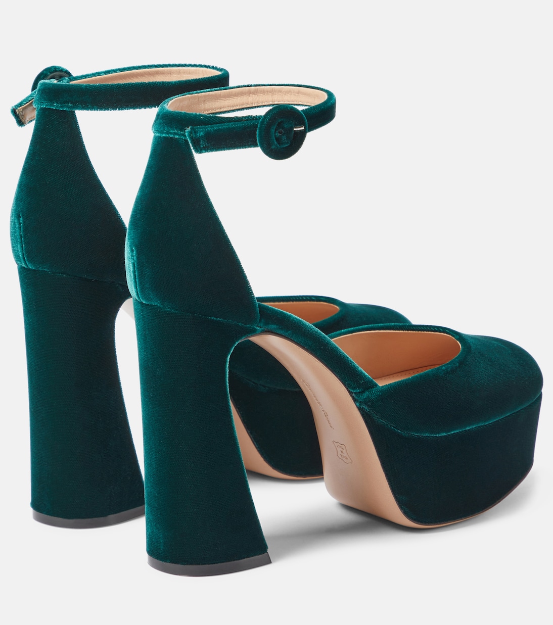 Pumps Holly D'Orsay in velluto con plateau | Gianvito Rossi
