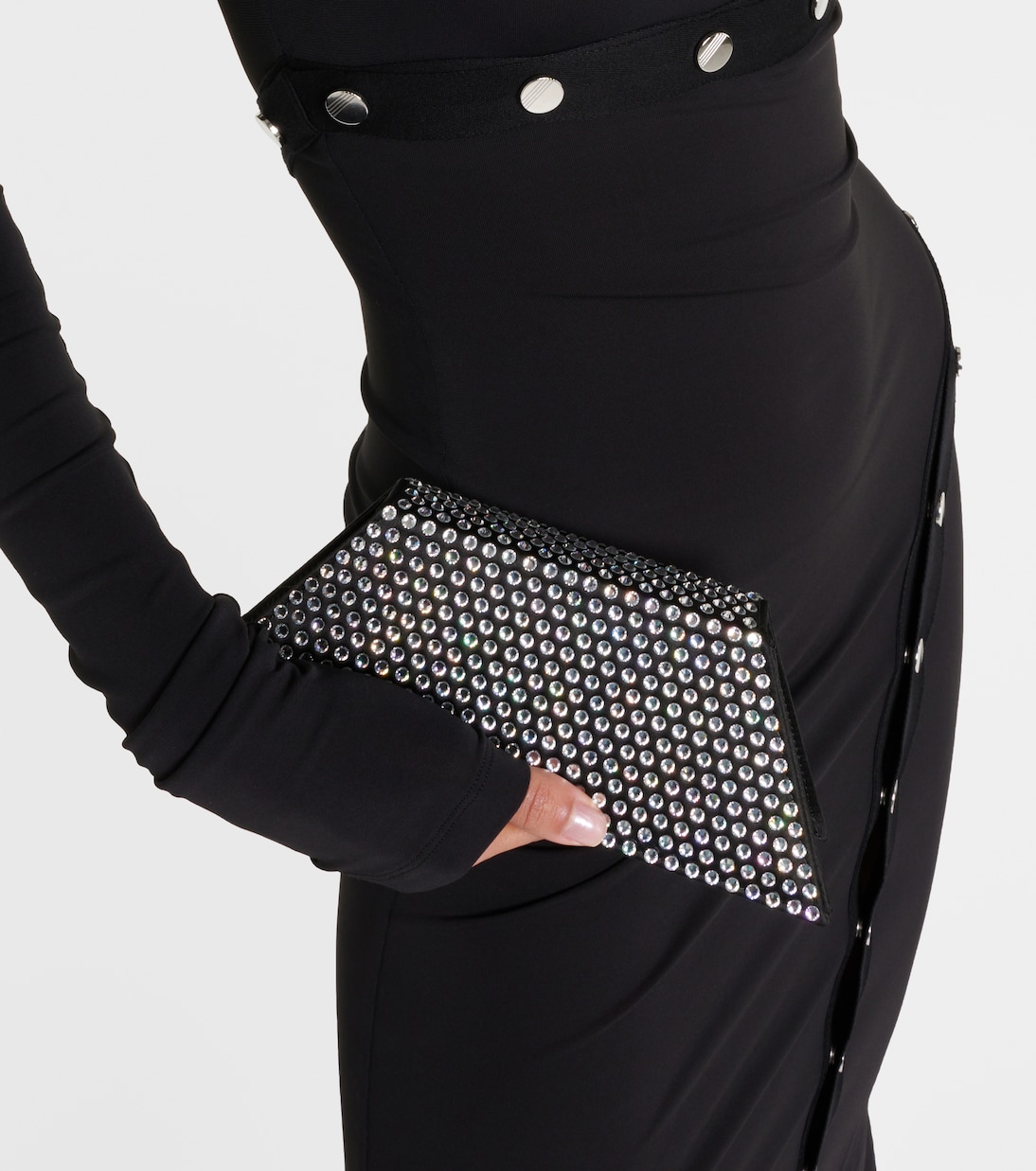 Pochette Superamini Yigit en satin | Amina Muaddi