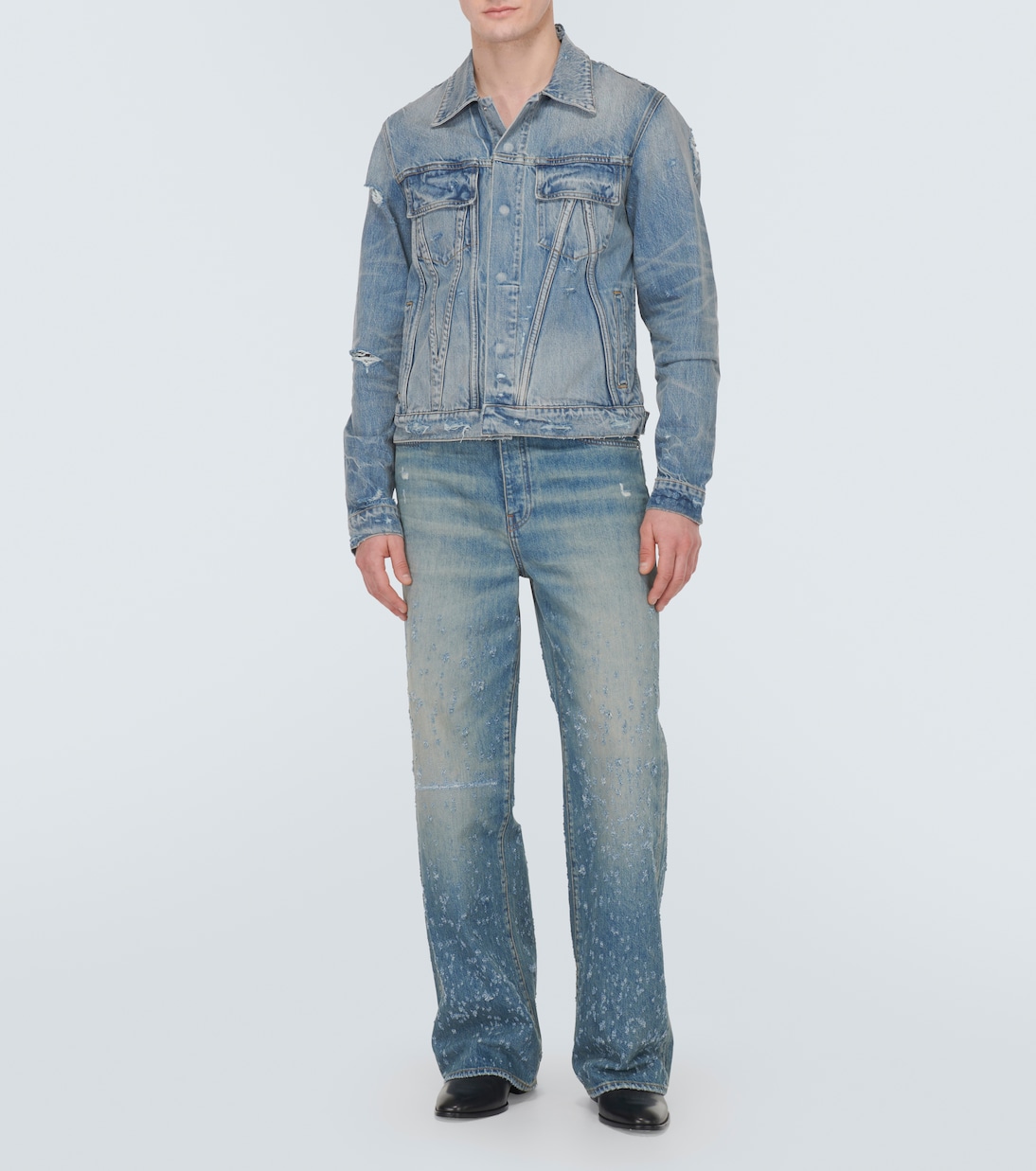 Distressed denim jacket | Amiri
