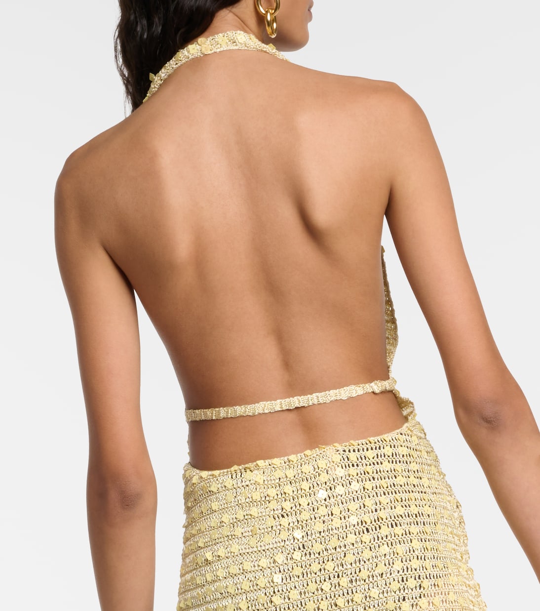Sequined halterneck mini dress | Aya Muse