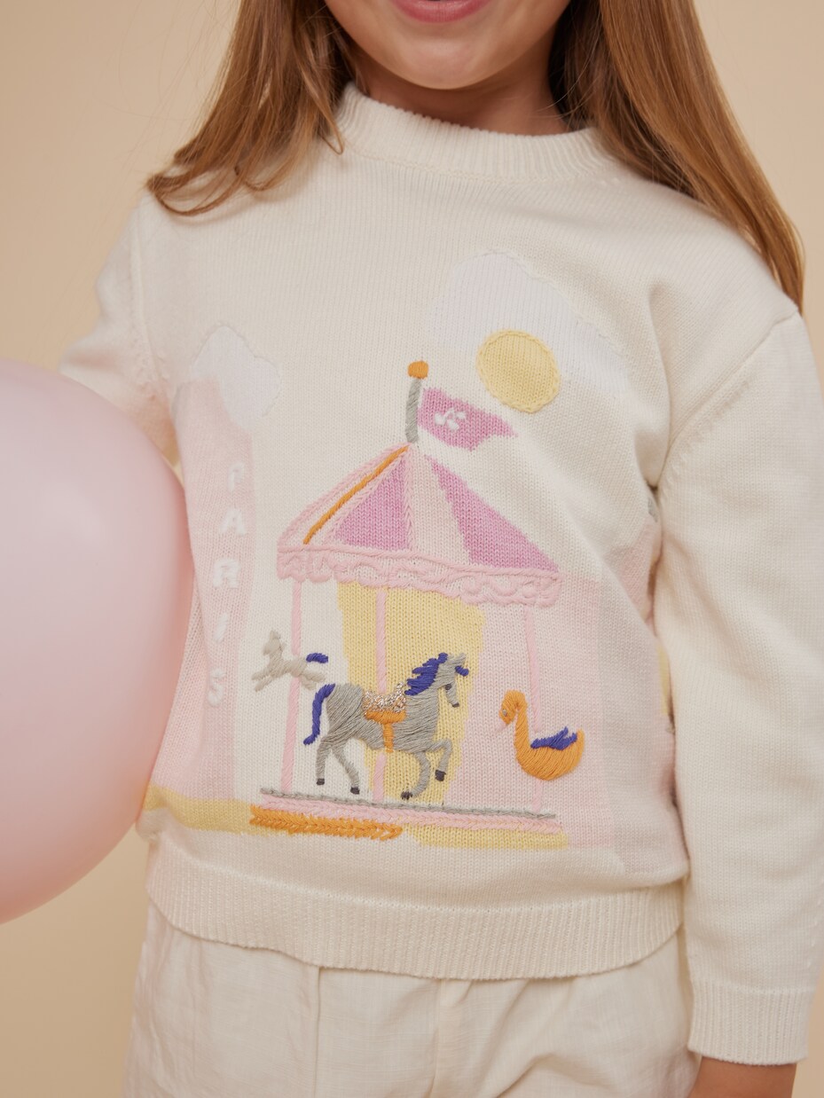 Pullover Anumati in cashmere e cotone | Bonpoint