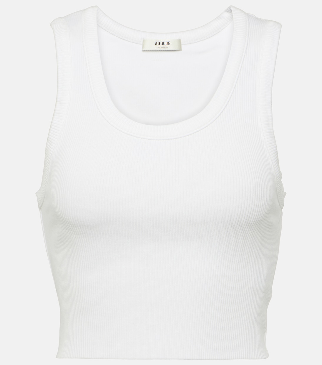 Cropped-Top aus Rippstrick | Agolde