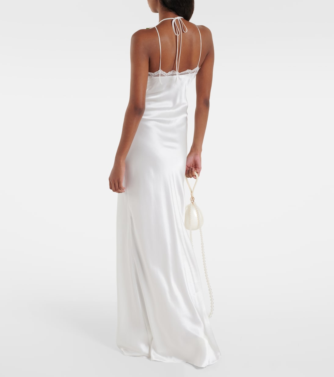 Robe longue de mariée en soie à fleurs | Rodarte