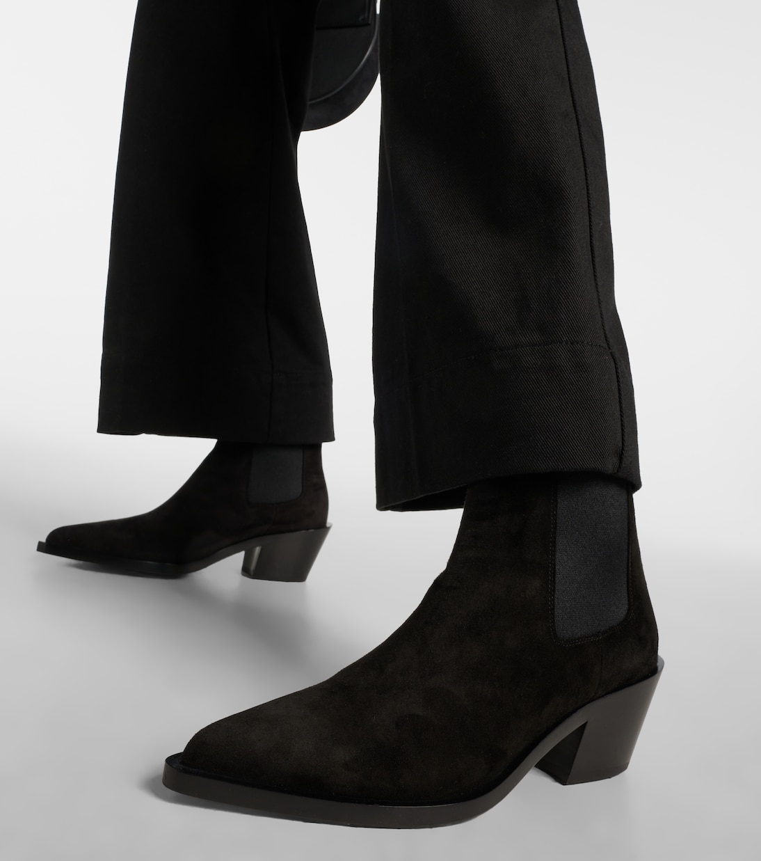 Ankle Boots Wylie aus Veloursleder | Gianvito Rossi