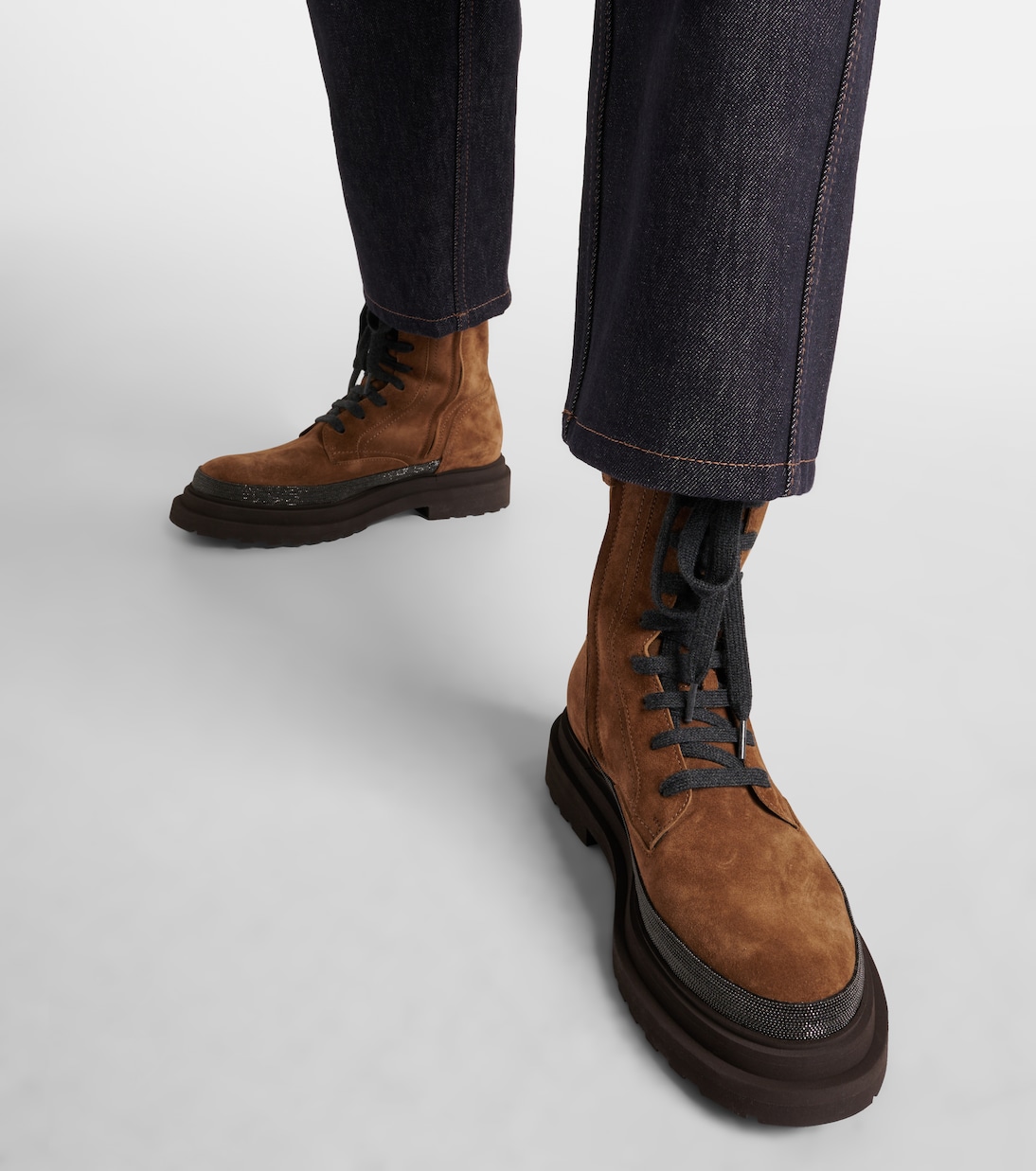 Bottines en daim | Brunello Cucinelli