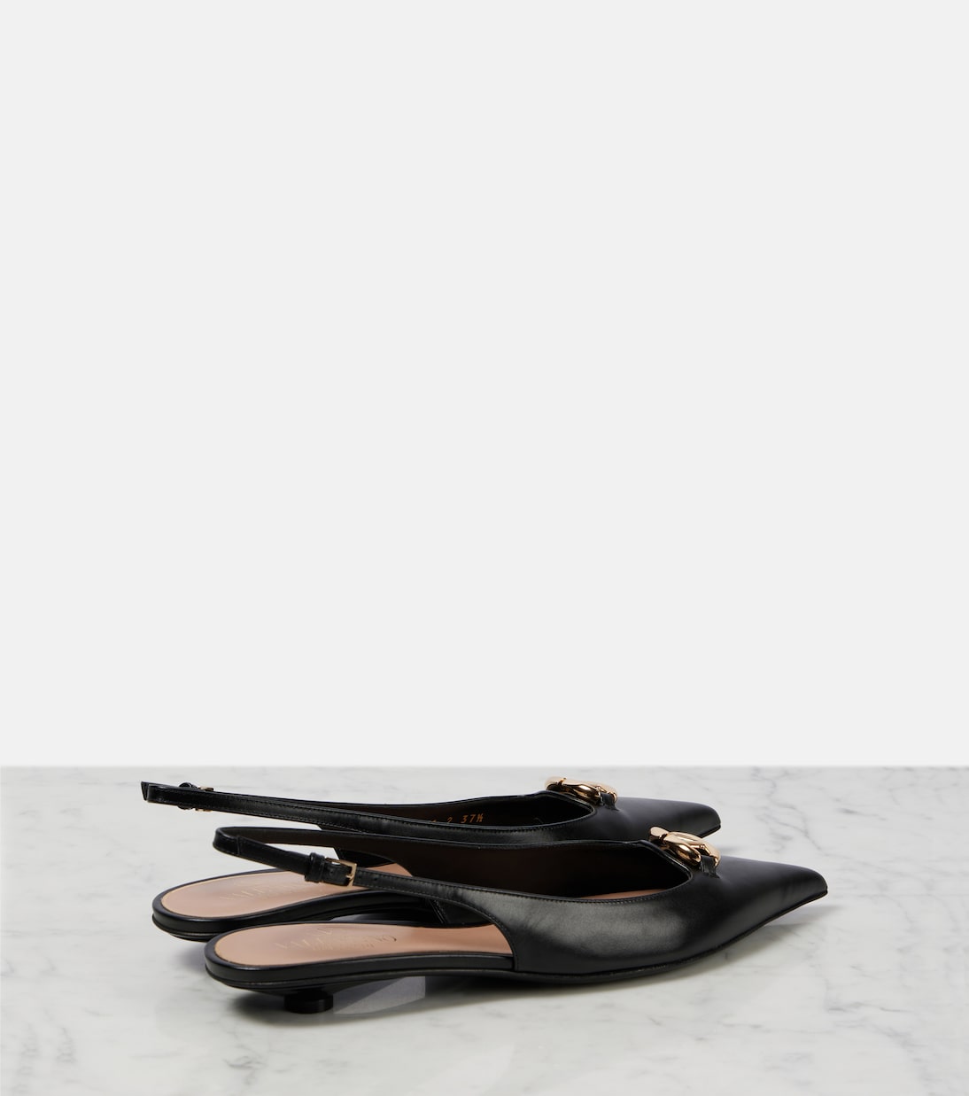 The Bold Edition VLogo 20 slingback flats | Valentino Garavani