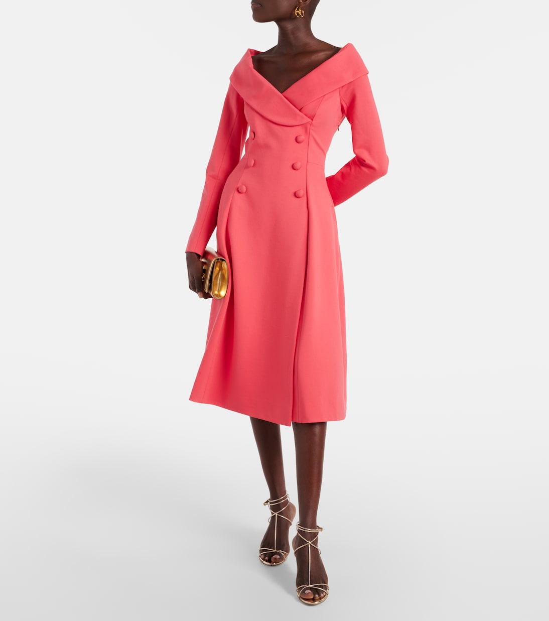 Off-shoulder midi dress | Dorothee Schumacher
