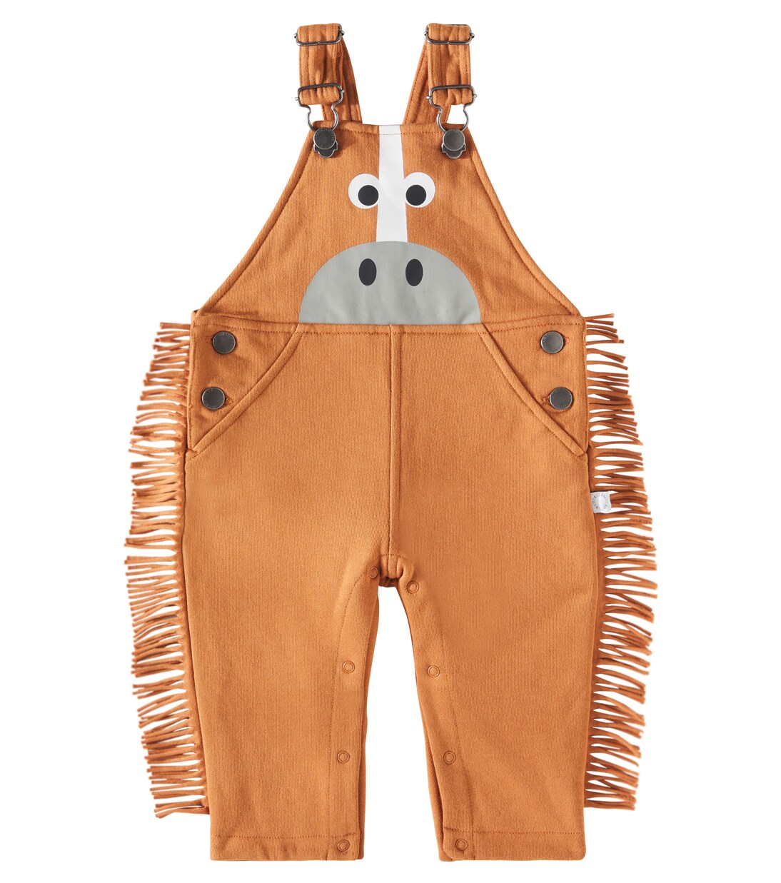 Bebé - peto de algodón estampado con flecos | Stella McCartney Kids