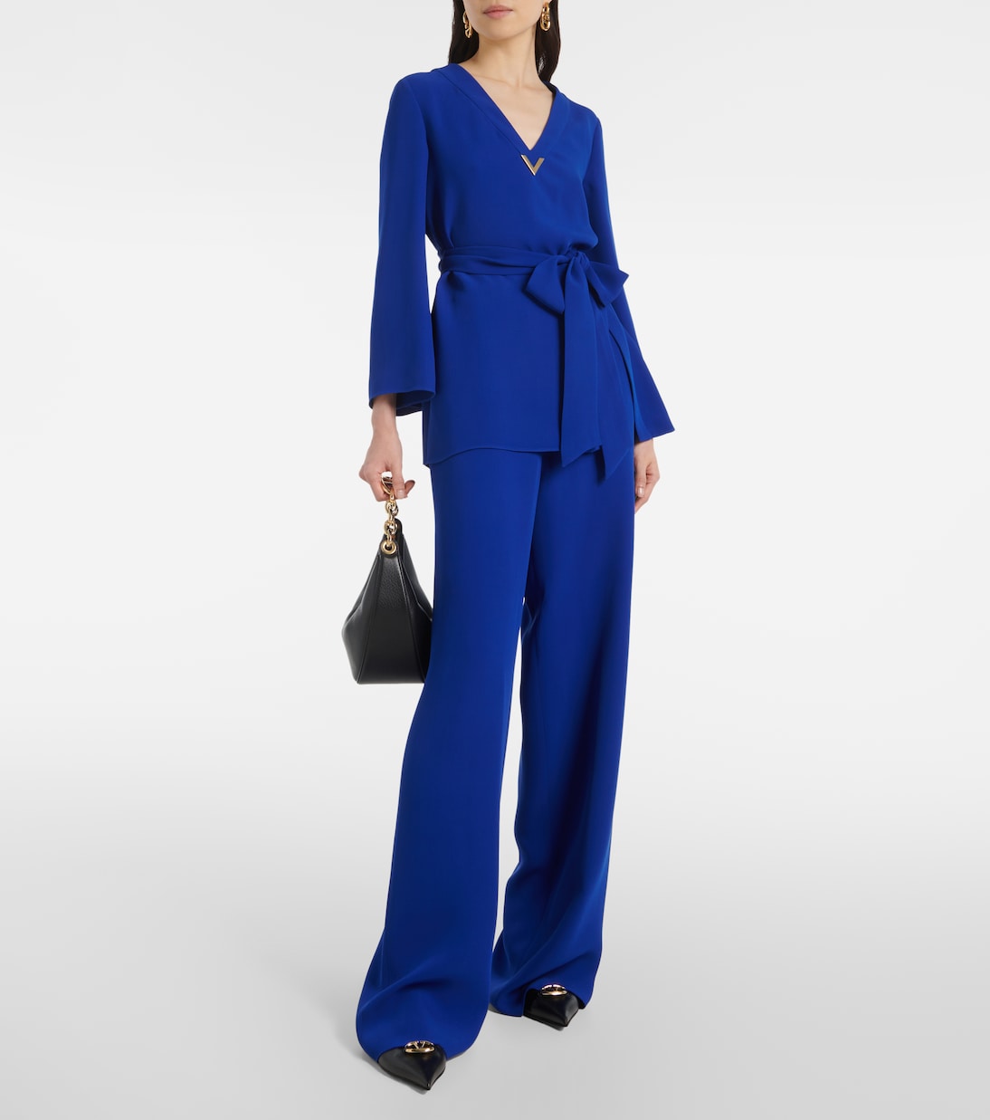 Pantalon ample en Cady Couture | Valentino