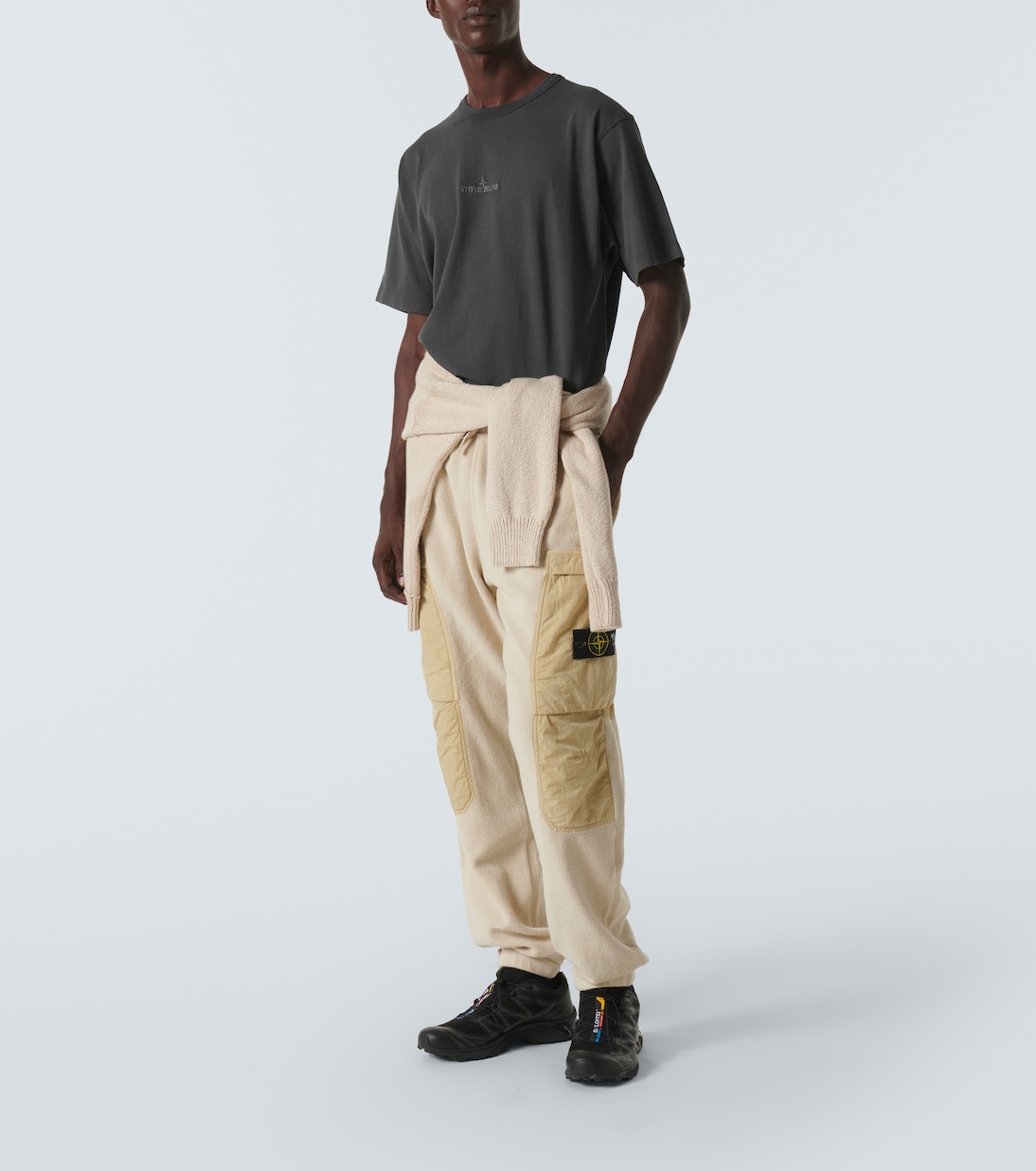 تي شيرت من القطن الجيرسيه Dyed | Stone Island