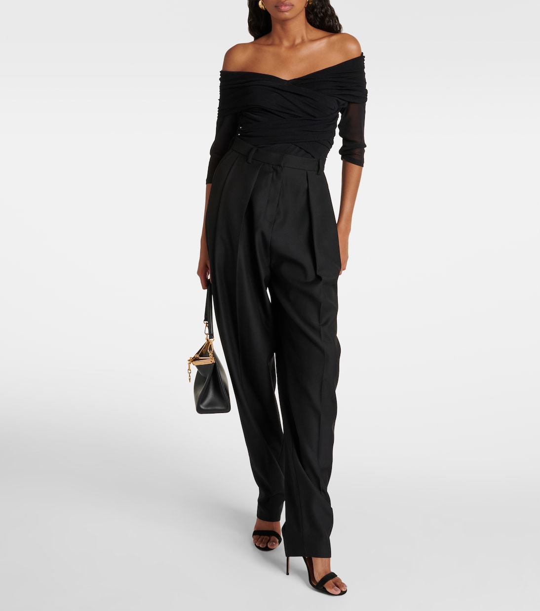 Off-Shoulder-Body Alex aus Mesh | Diane von Furstenberg