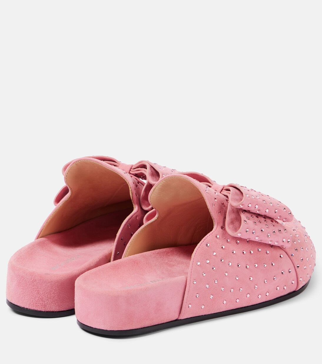 Verzierte Slippers Le Cadeau aus Veloursleder | Mach & Mach