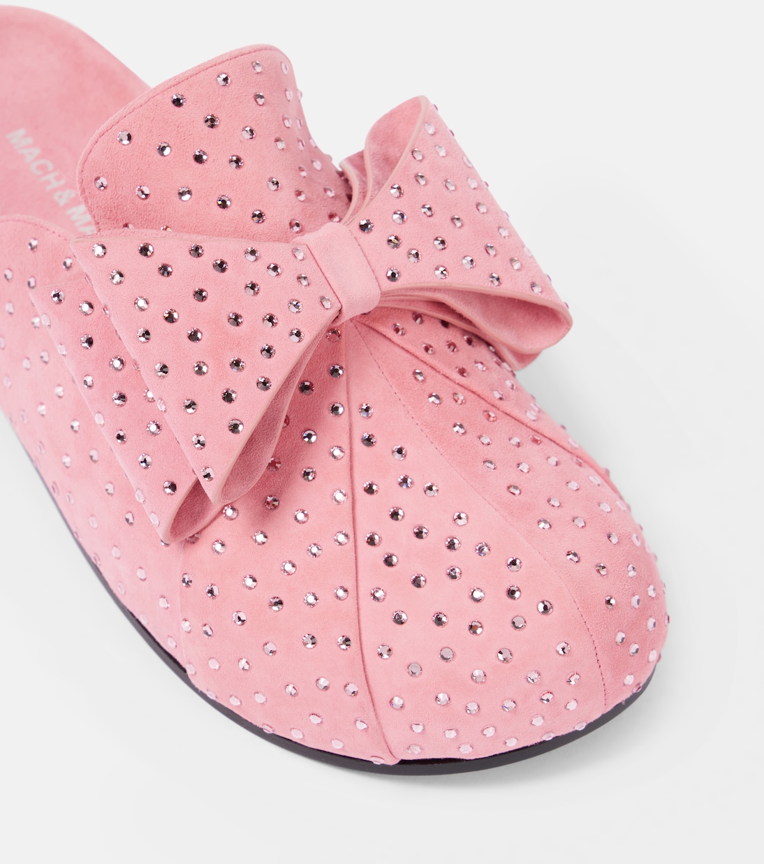 Verzierte Slippers Le Cadeau aus Veloursleder | Mach & Mach