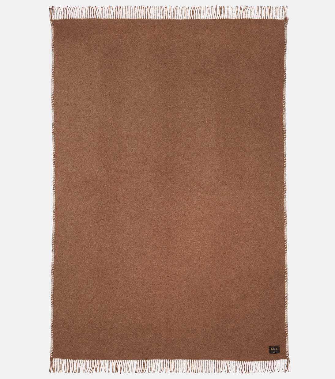 Plaid wool and cashmere flannel throw | Loro Piana