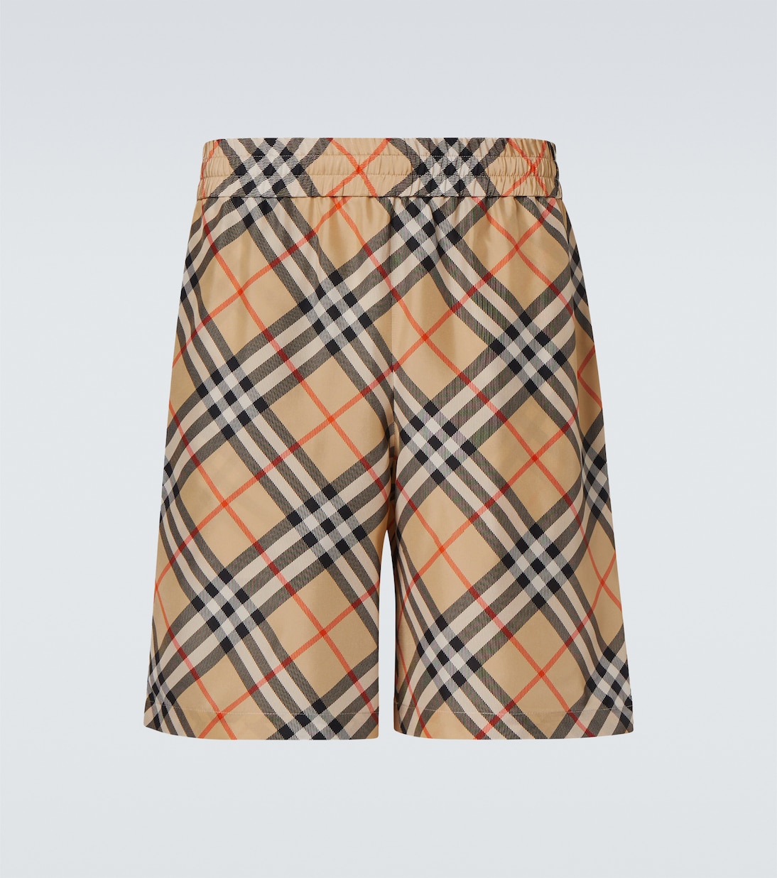 Bermuda Burberry Check in seta | Burberry