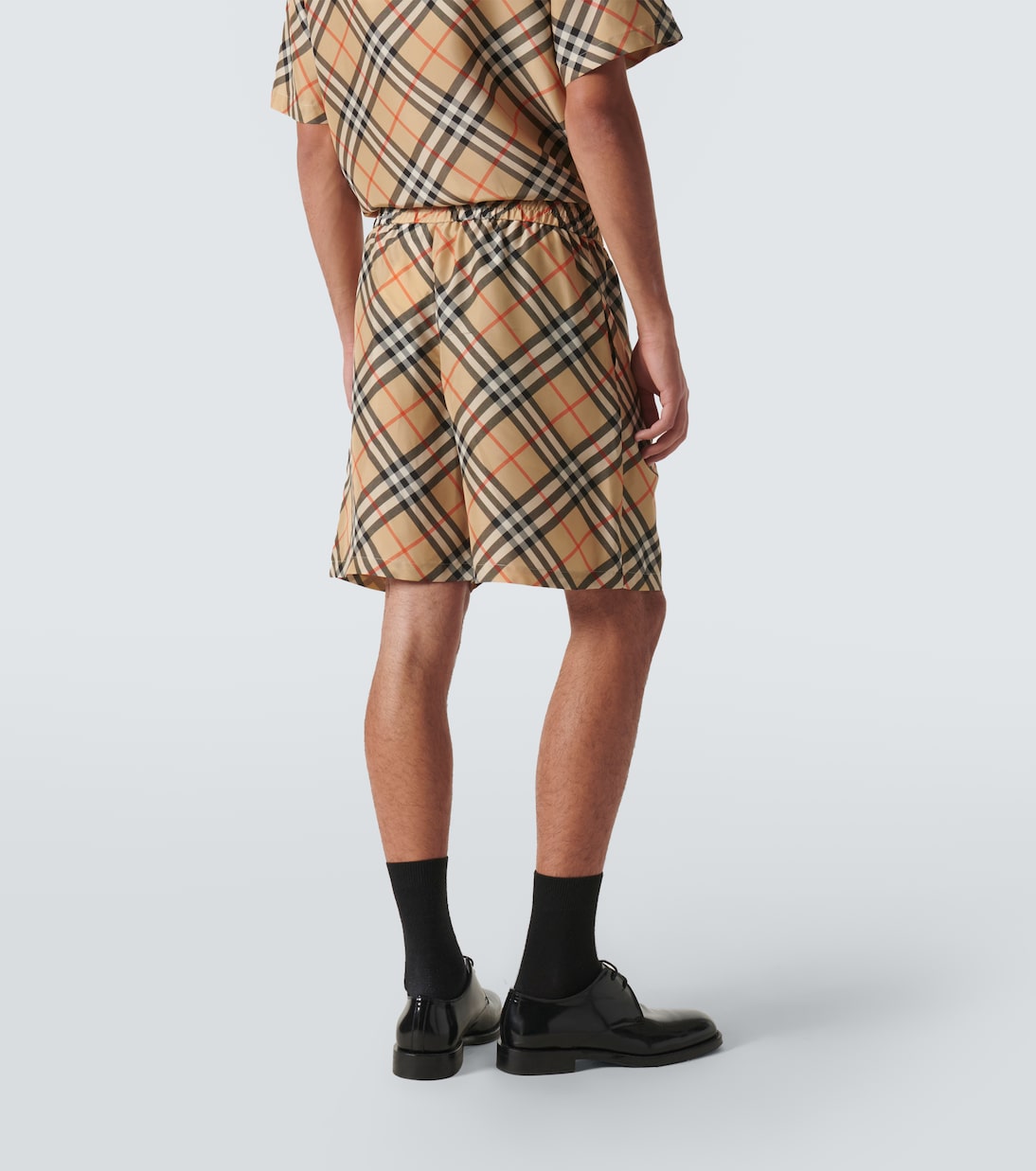 Bermuda Burberry Check in seta | Burberry