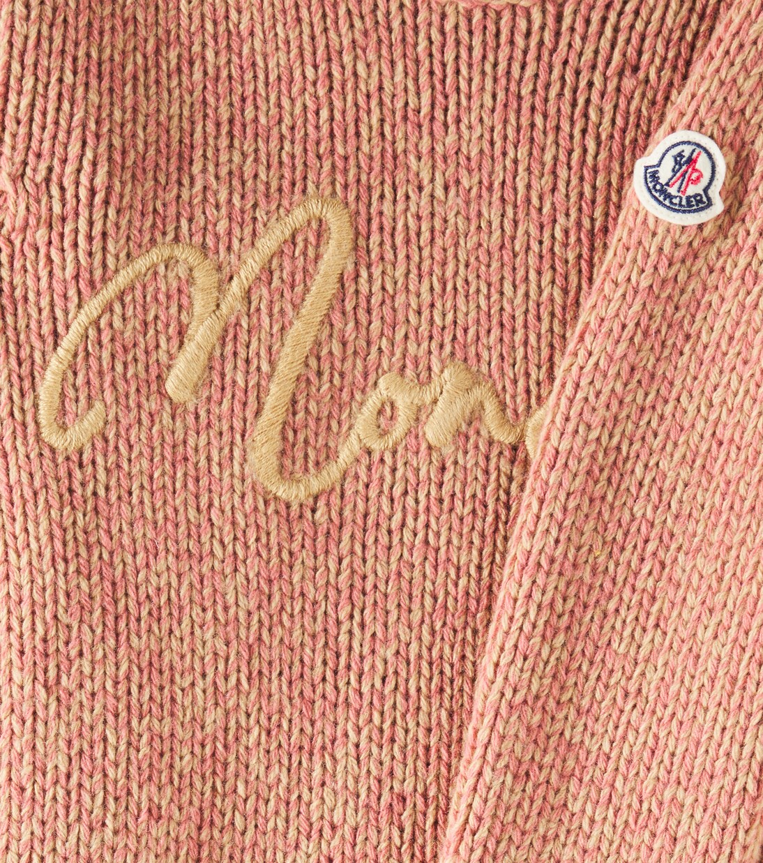 Abito in lana vergine con ricamo | Moncler Enfant