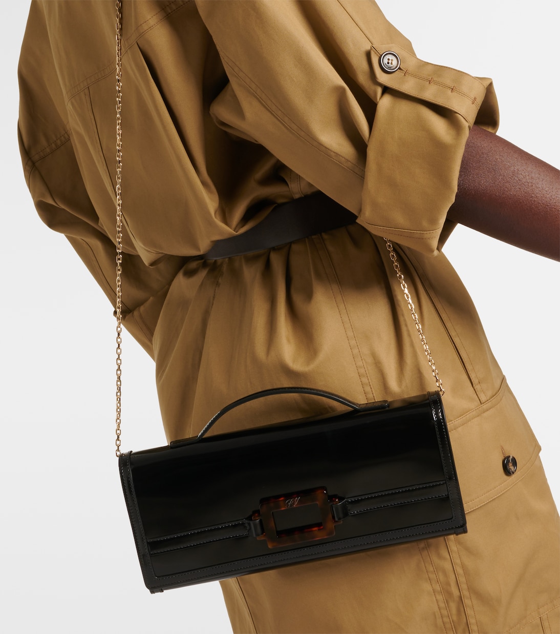 Clutch Belle Vivier de piel | Roger Vivier