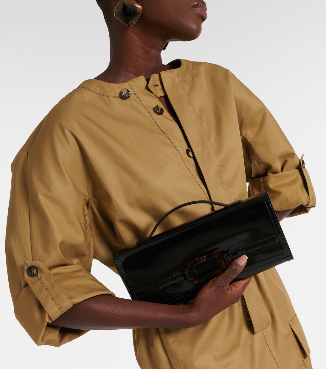 Clutch Belle Vivier de piel | Roger Vivier