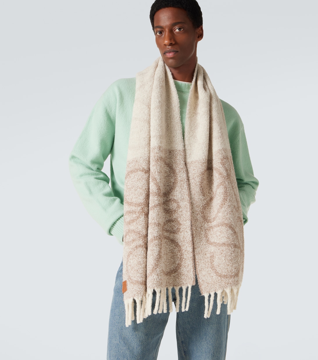 Sciarpa Anagram in misto alpaca bouclé | Loewe